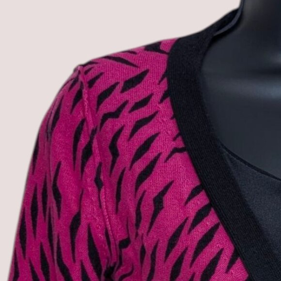 Sonia by Sonia Rykiel Pink & Black Pattern Sweater - Picture 7 of 9